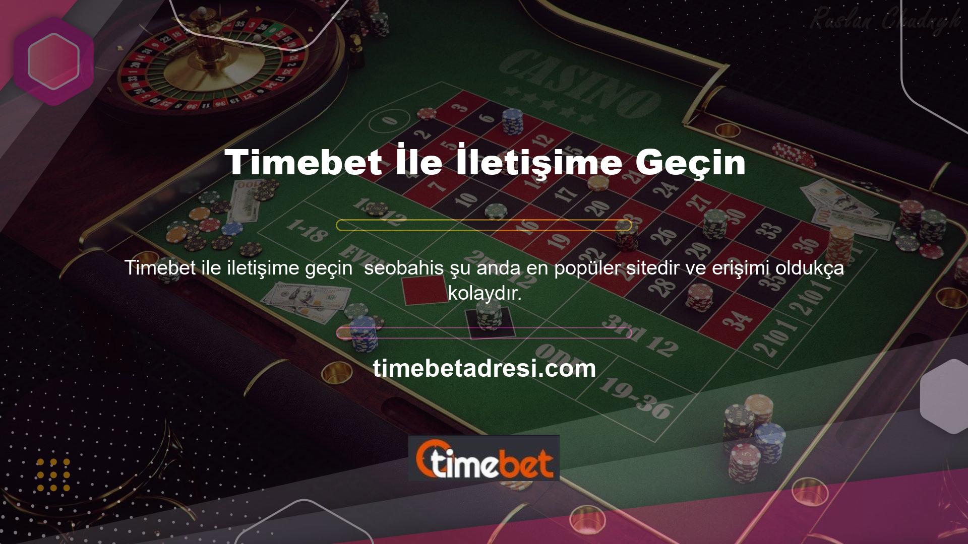 Timebet birçok oyun bahis seçeneği ve satranç oynamanın eğlenceli bir yolunu sunuyor